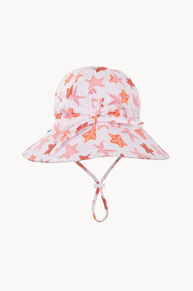 Girls Starfish Wide Brim Swim Hat