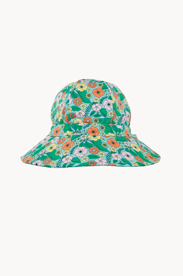 Girls Eden Wide Brim Swim Hat