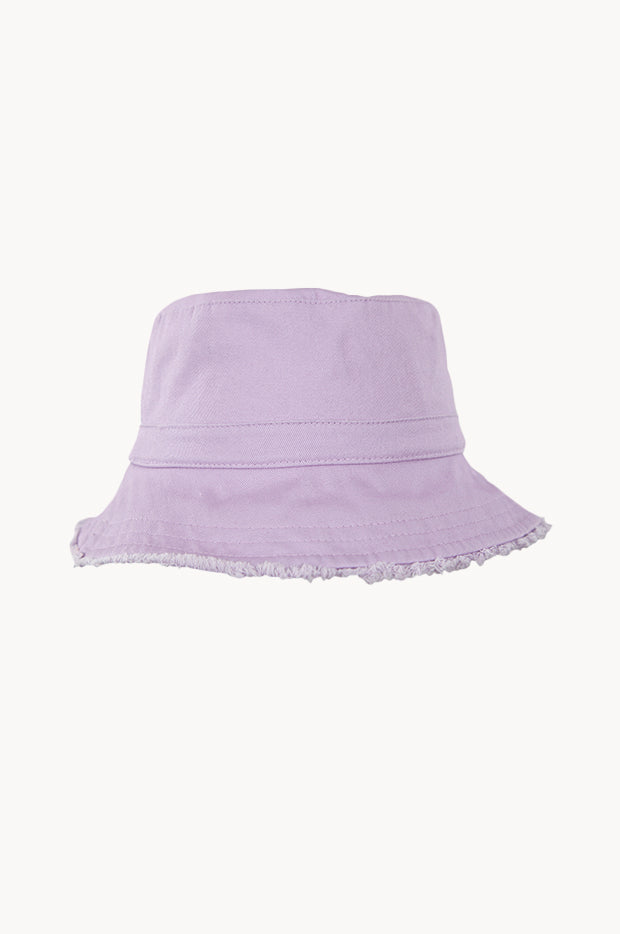 Girls Frayed Bucket Hat