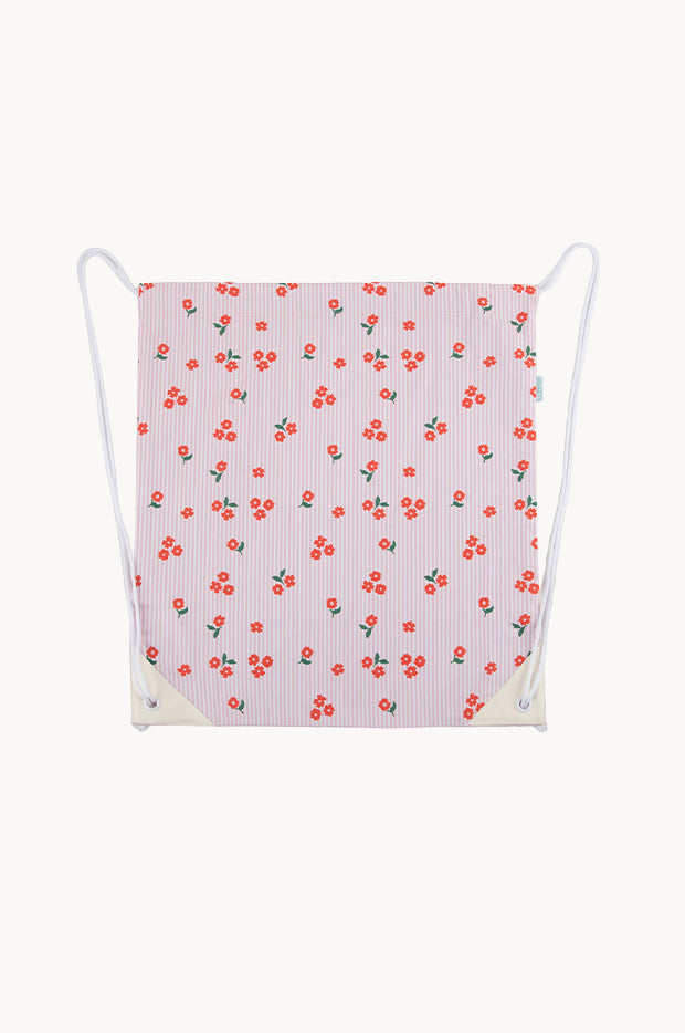 Striped Posy Swim Bag