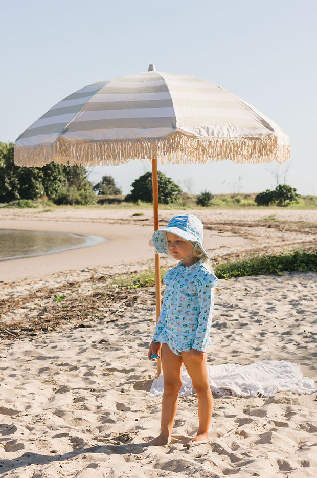 Girls Jasmine Wide Brim Swim Hat