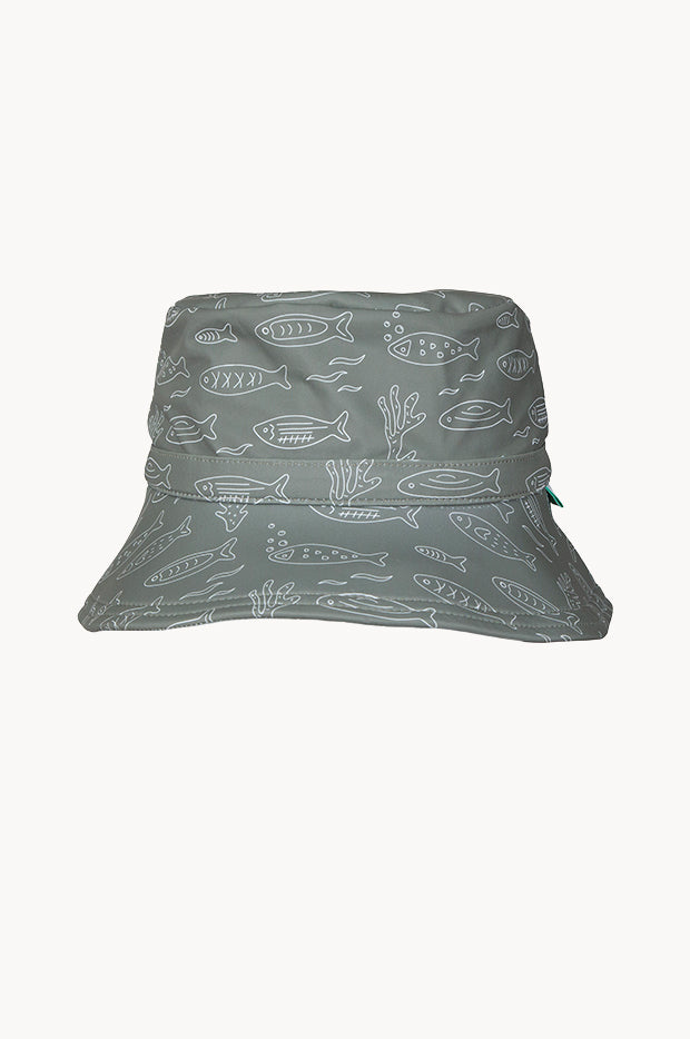 Boys School Of Fish Wide Brim Swim Bucket Hat