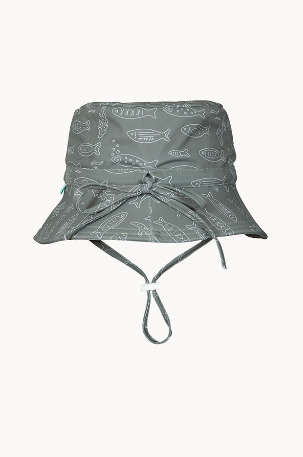 Boys School Of Fish Wide Brim Swim Bucket Hat
