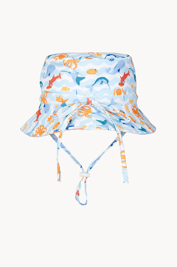 Boys Under The Sea Wide Brim Swim Bucket Hat