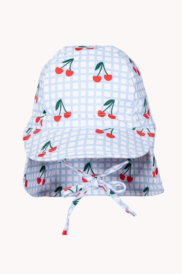 Girls Cherry Checks Swim Flap Cap