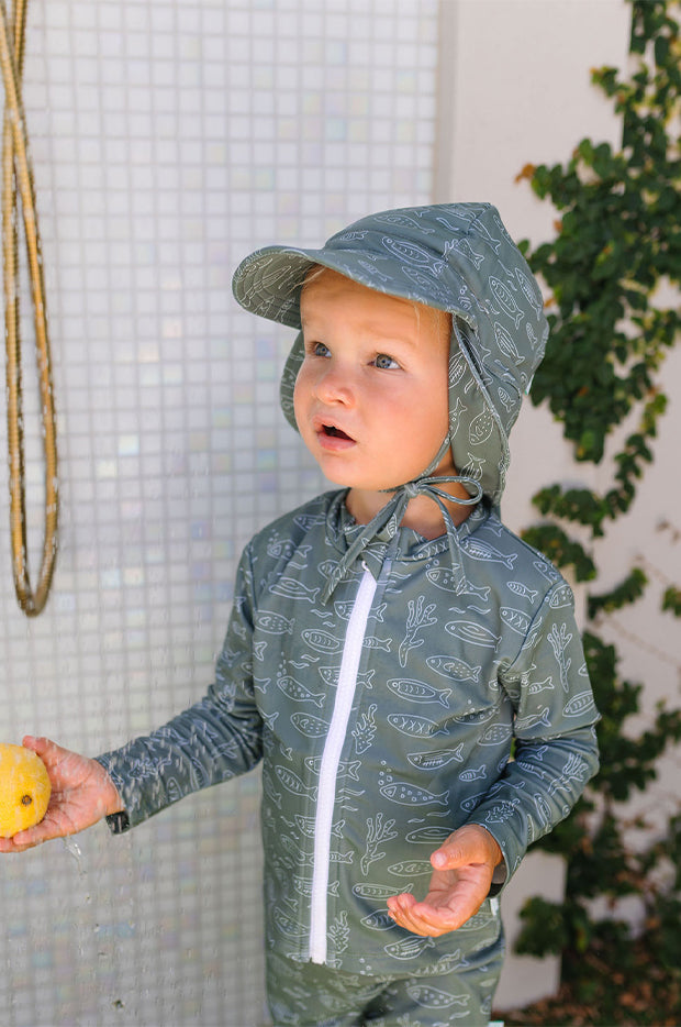 Boys School Of Fish Swim Flap Cap
