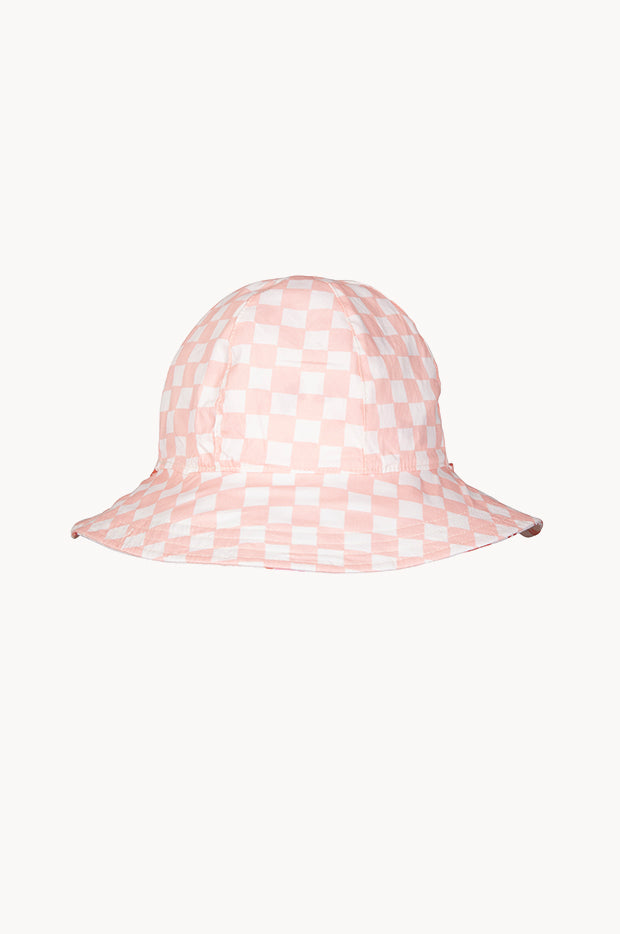 Girls Coral Bloom Reversible Wide Brim Sunhat