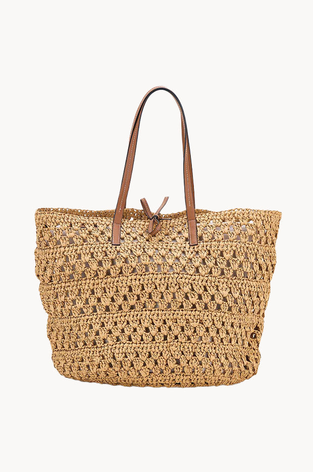 Crochet Inner Zip Tote Bag