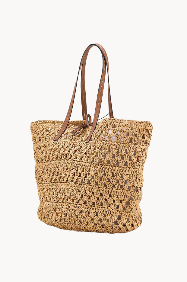 Crochet Inner Zip Tote Bag