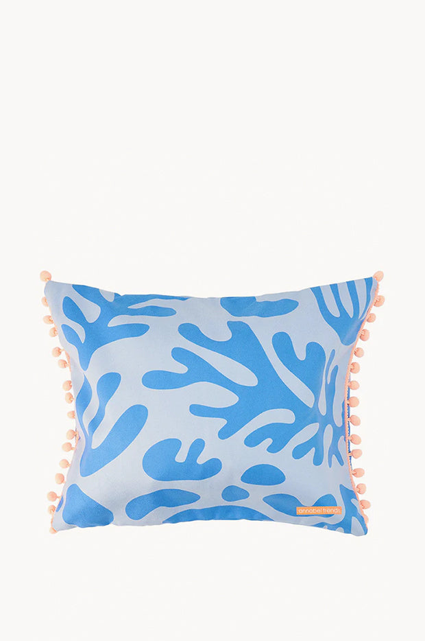 Blue Coral Beach Pillow