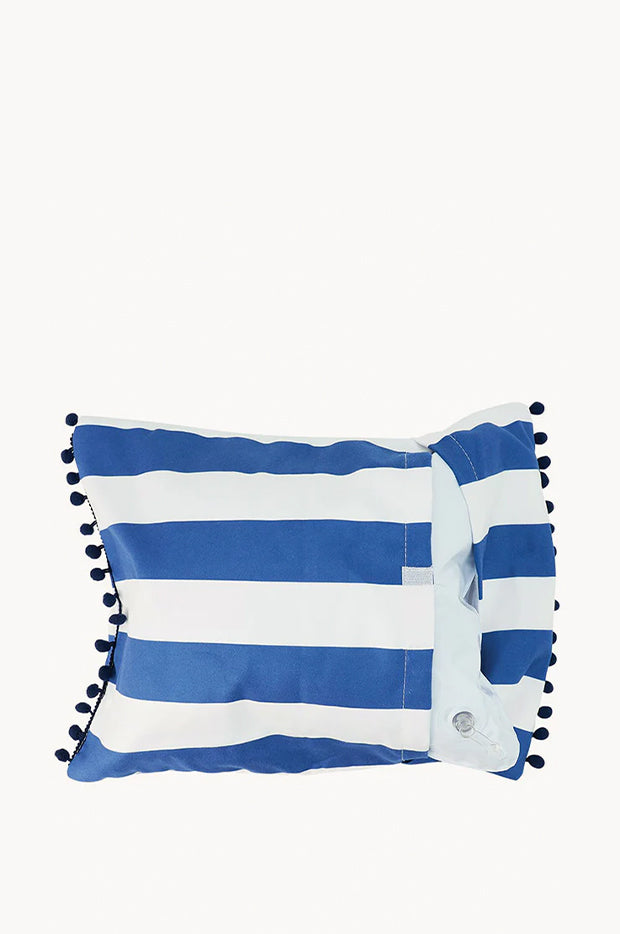 Navy Stripe Beach Pillow