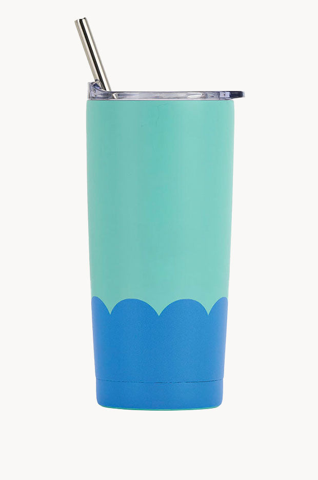 Annabel Trends - Wave Stainless Smoothie Cup 500ml - Blue/Aqua
