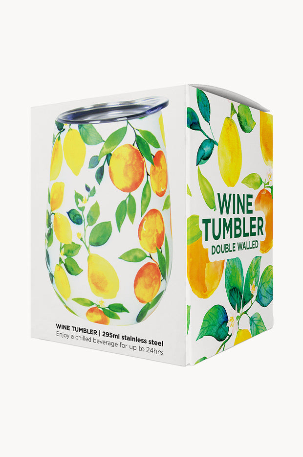 Amalfi Citrus Wine Tumbler 295ml