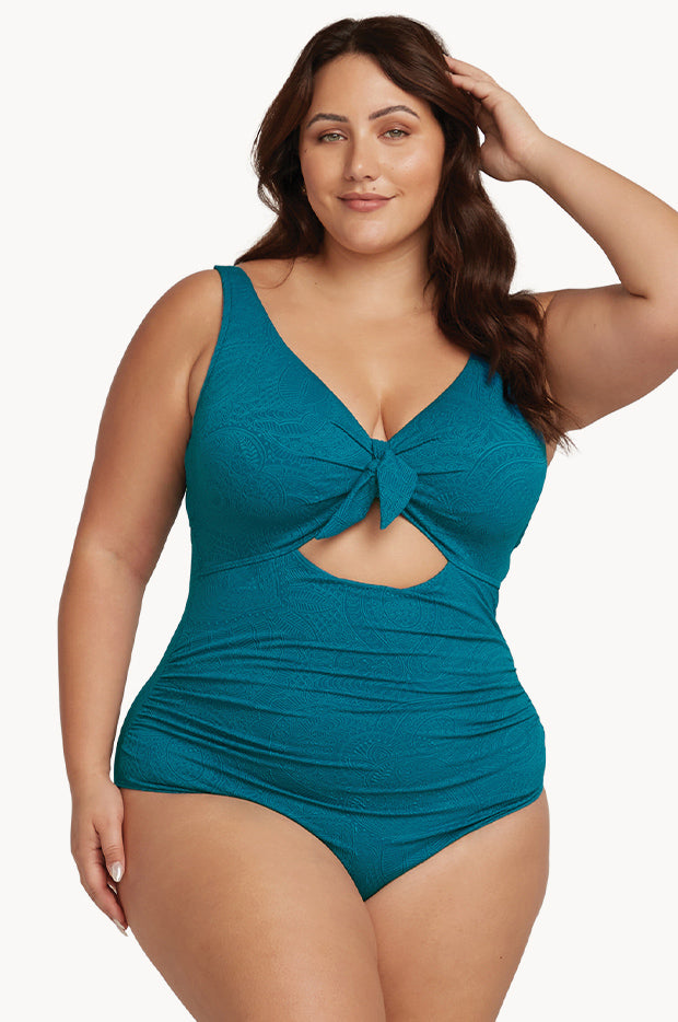 Riviera Stripe Connie D/DD Cup One Piece