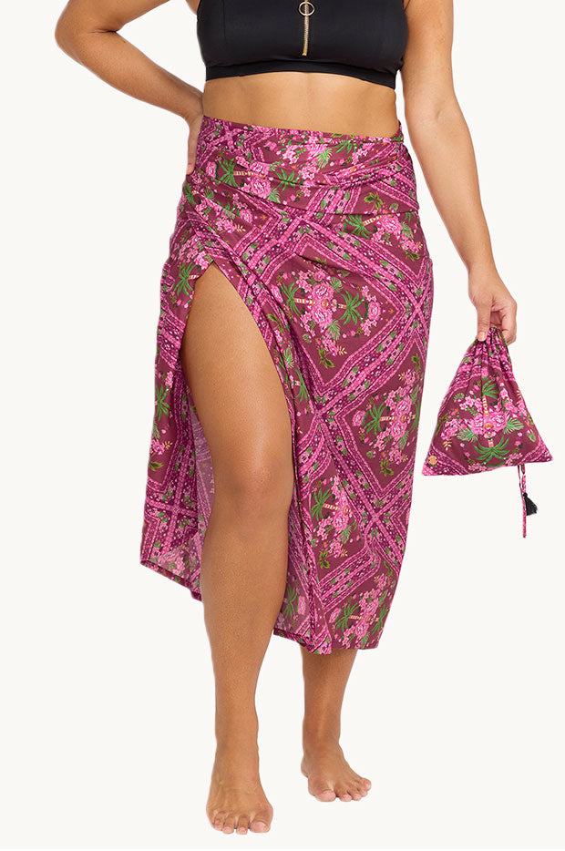 Artesands - Shambala Sarong With Bag - Pink | Swimwear Galore AU