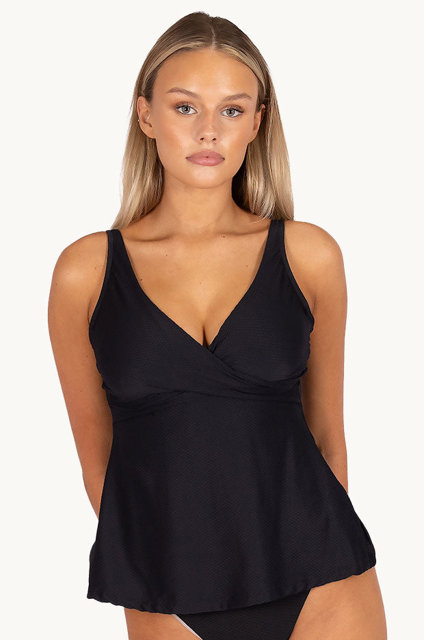 Rococco D/E Cup Flared Wrap Tankini Separate
