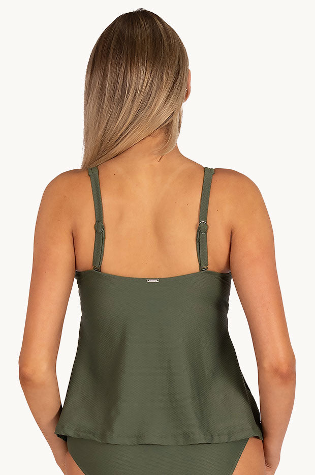 Rococco D/E Cup Flared Wrap Tankini Separate