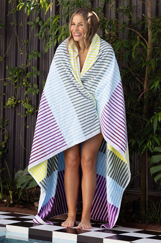 Strata Jacquard Beach Blanket