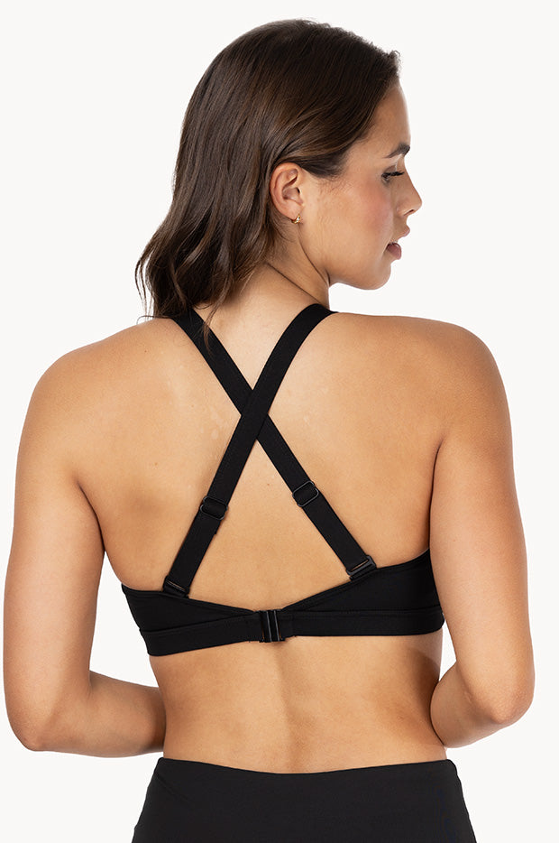 Sports F/G Cup High Neck Crop