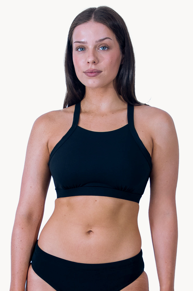 Sports F/G Cup High Neck Crop