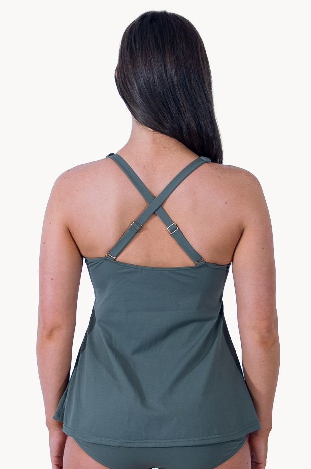 Sports F/G Cup V Neck Tankini Separate