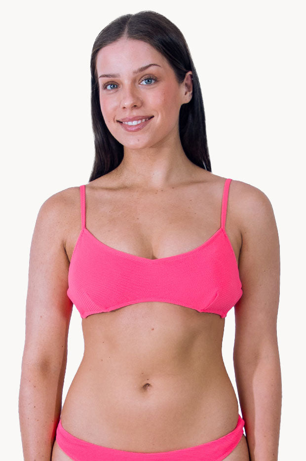 Textured Tie Back Bralette