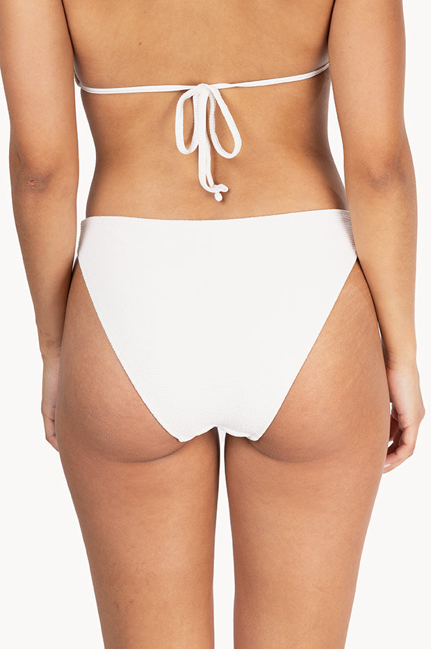 Textured Hipster High Leg Pant