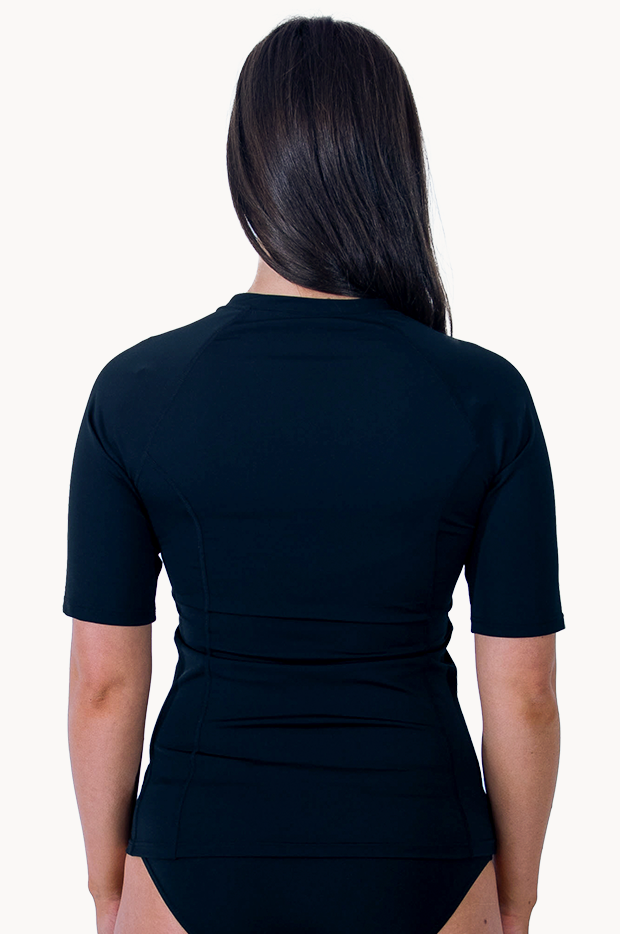 Plain Short Sleeve Suntop