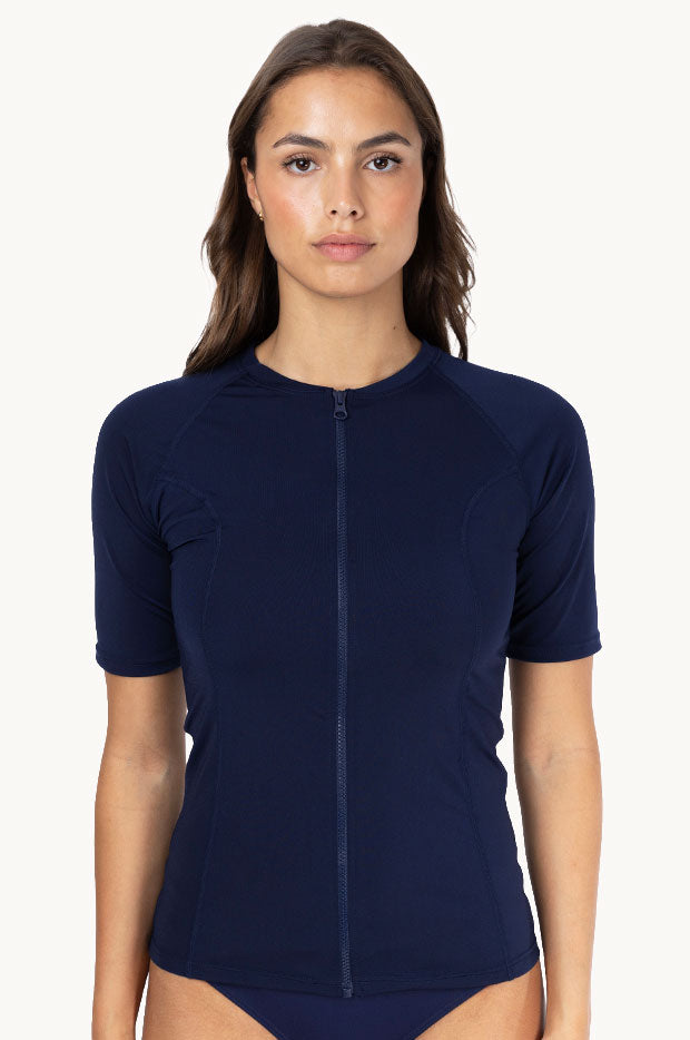 Plain Short Sleeve Suntop