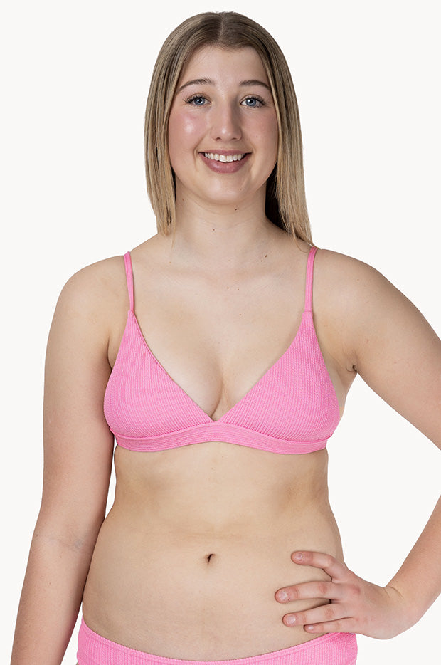 Girls Textured Fixed Tri