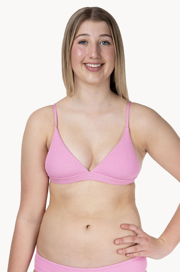 Girls Textured Fixed Tri