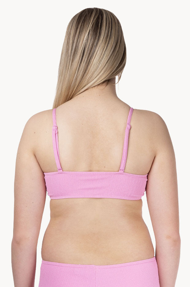 Girls Textured Scoop Crop