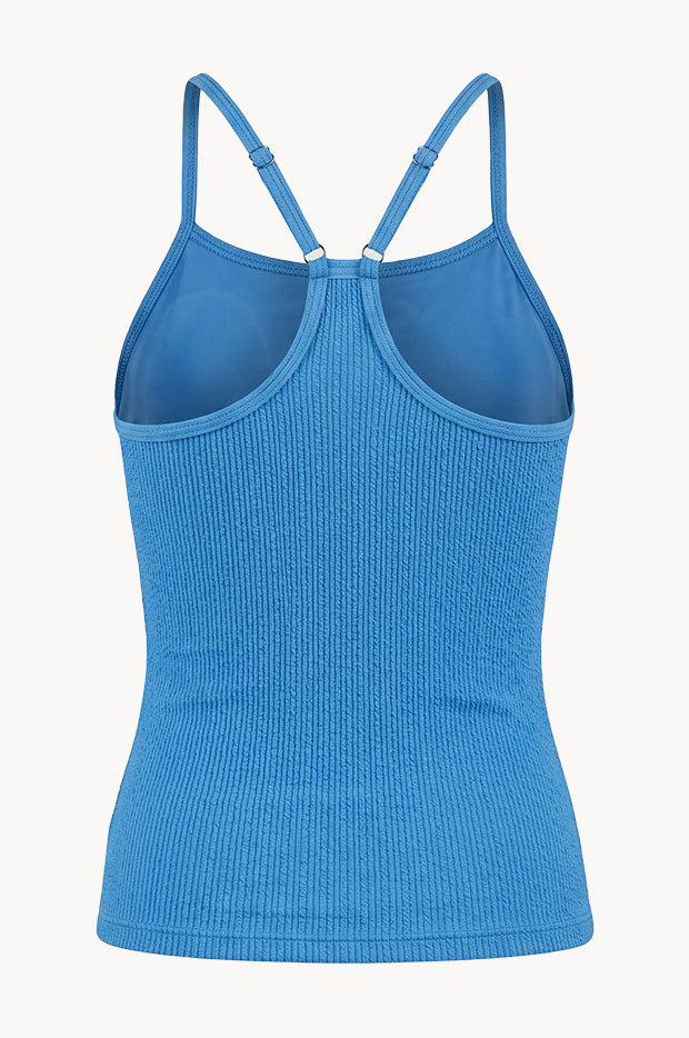 Girls Textured Scoop Tankini Separate