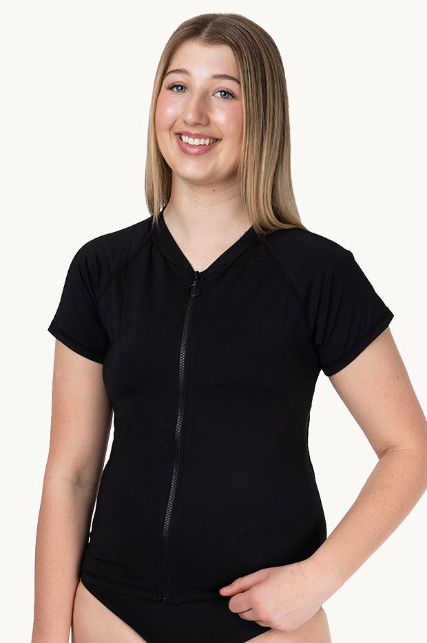 Girls Cap Sleeve Rashie