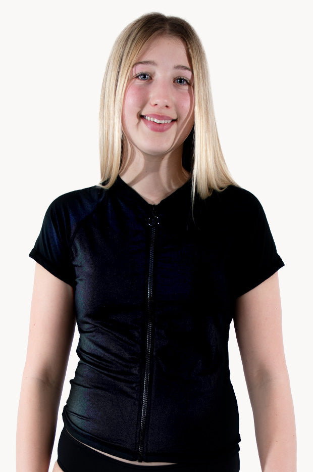 Girls Cap Sleeve Rashie