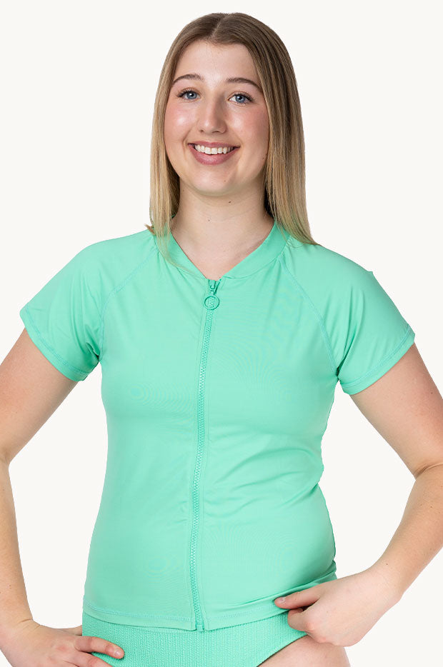 Girls Cap Sleeve Rashie