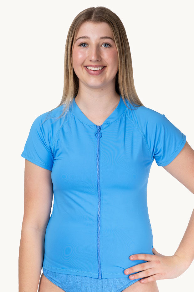 Girls Cap Sleeve Rashie