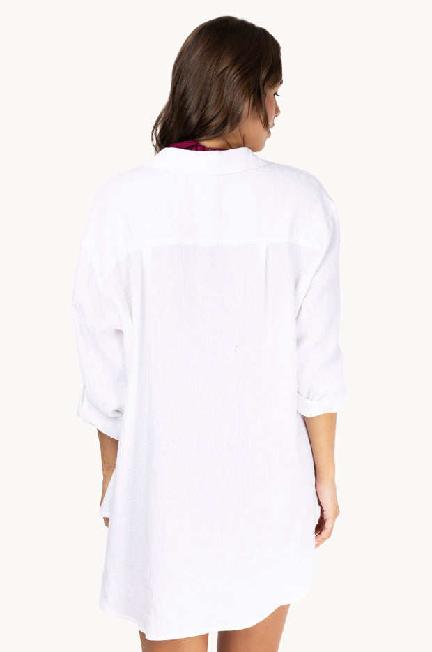 Plain Long Sleeve Beach Shirt