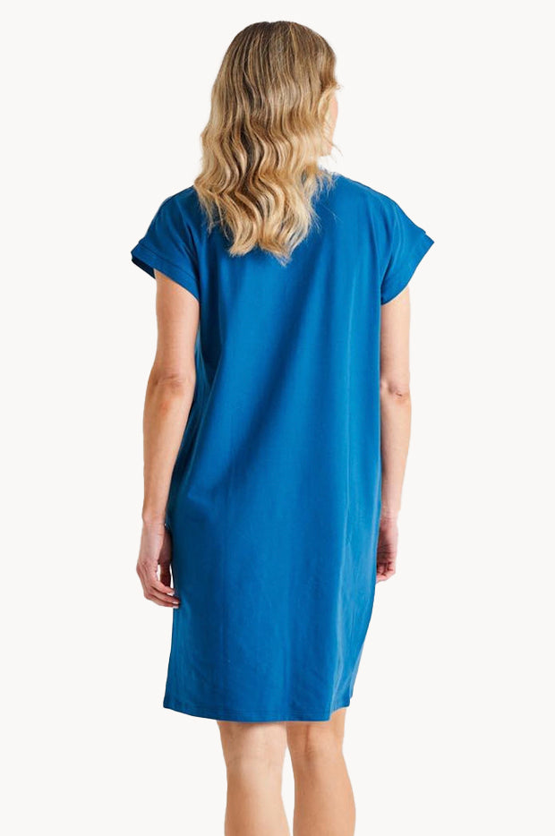 Betty Basics - Plain Zena T-Shirt Dress - Blue | Swimwear Galore US Betty Basics - Plain Zena T-Shirt Dress - Blue | Swimwear Galore US