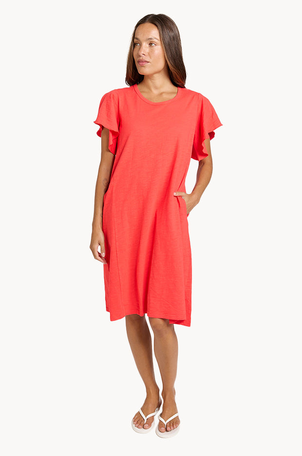 Plain Celene Frill Dress