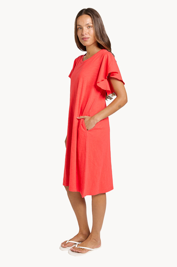Plain Celene Frill Dress