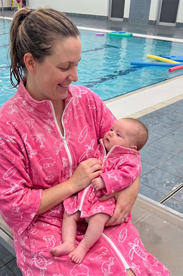 Baby Australia Zip Towelling Robe 12-24M