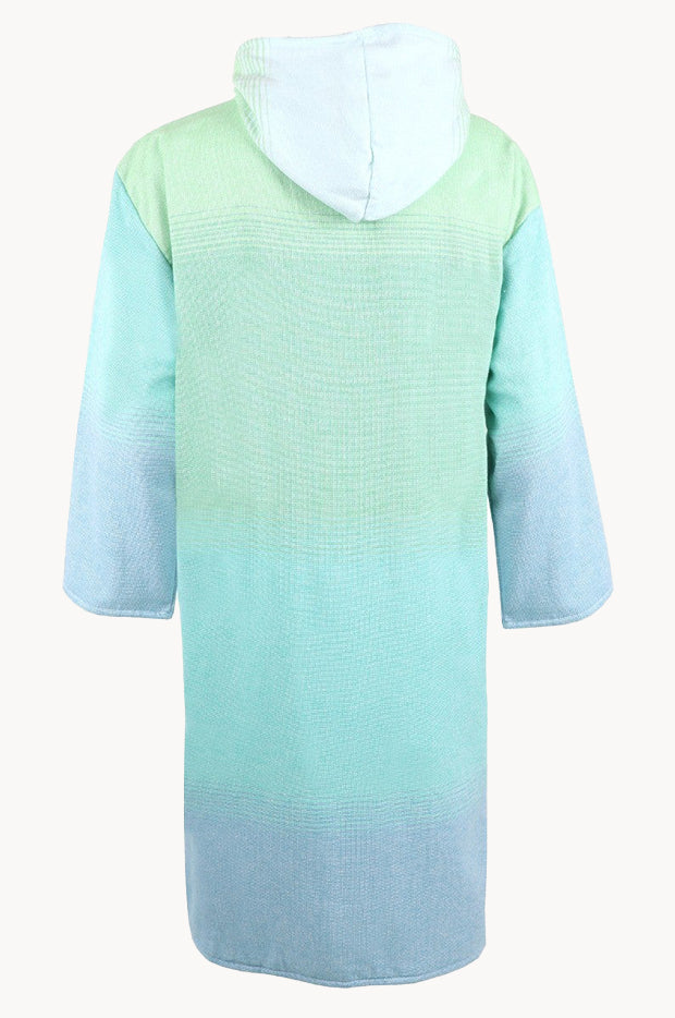 Back Beach Co - Reef Hooded Towelling Robe M/L - Blue | Swimwear Galore AU