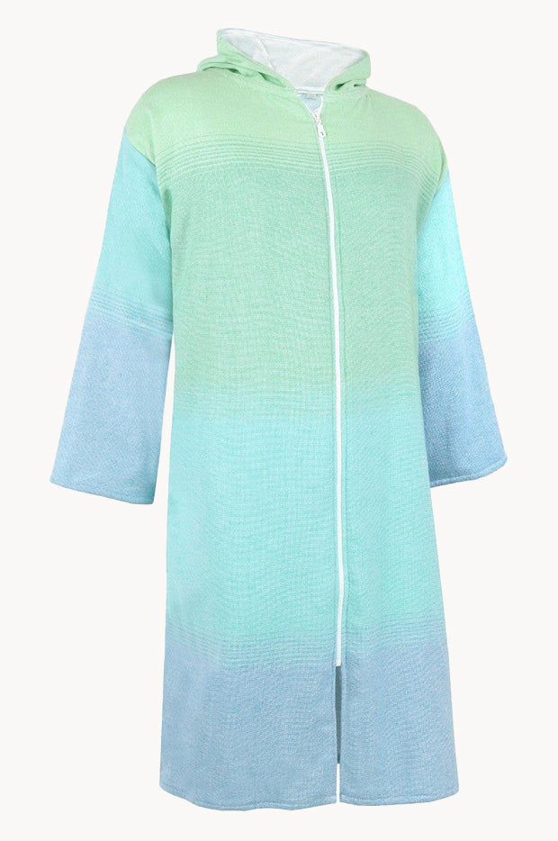 Back Beach Co - Reef Hooded Towelling Robe S/M - Blue | Swimwear Galore AU