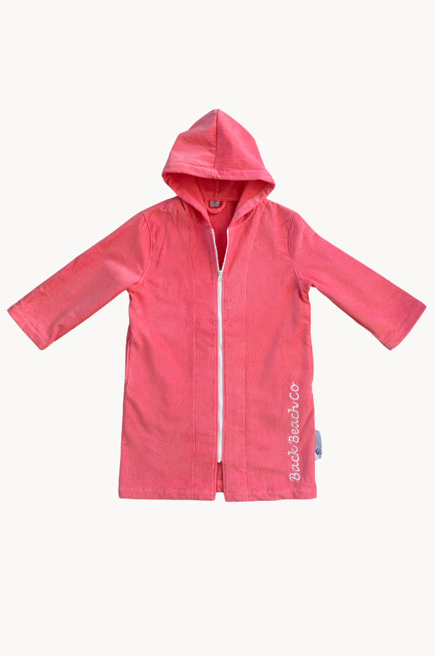 Salty Peach Hooded Towel Robe M/L