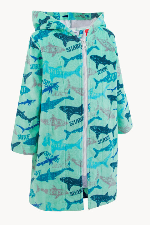 Kids Fade Hooded Towelling Robe 3-5Y
