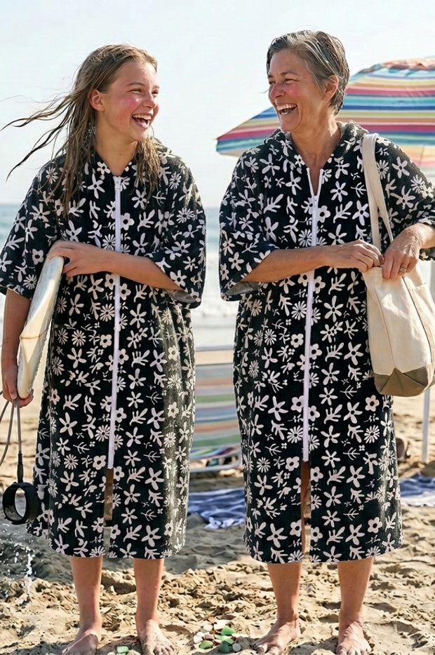 Shell Cove Zip Towelling Robe M/L