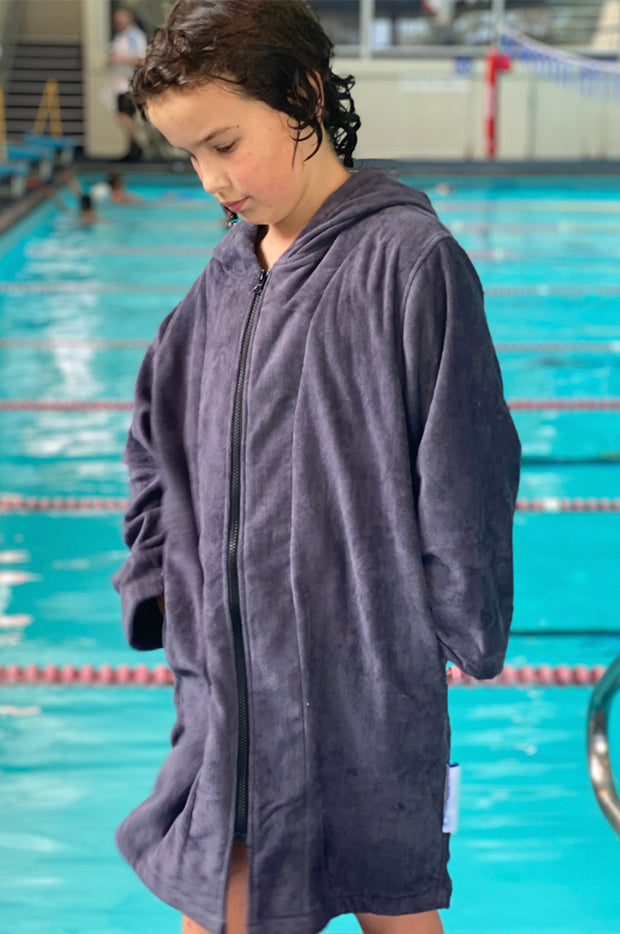 Kids Storm Hooded Towelling Robe 5-7Y