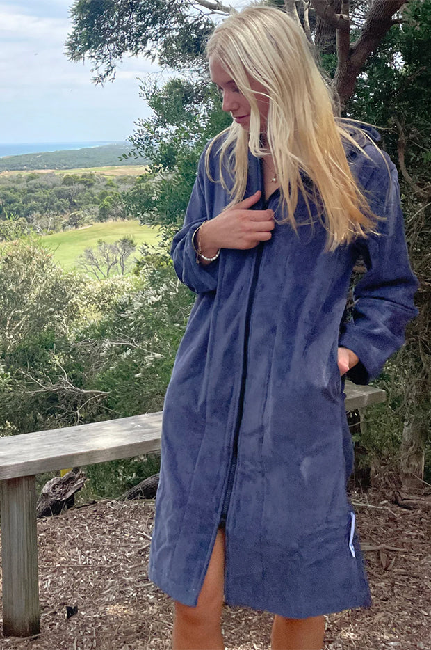 Kids Storm Hooded Towelling Robe 7-11Y
