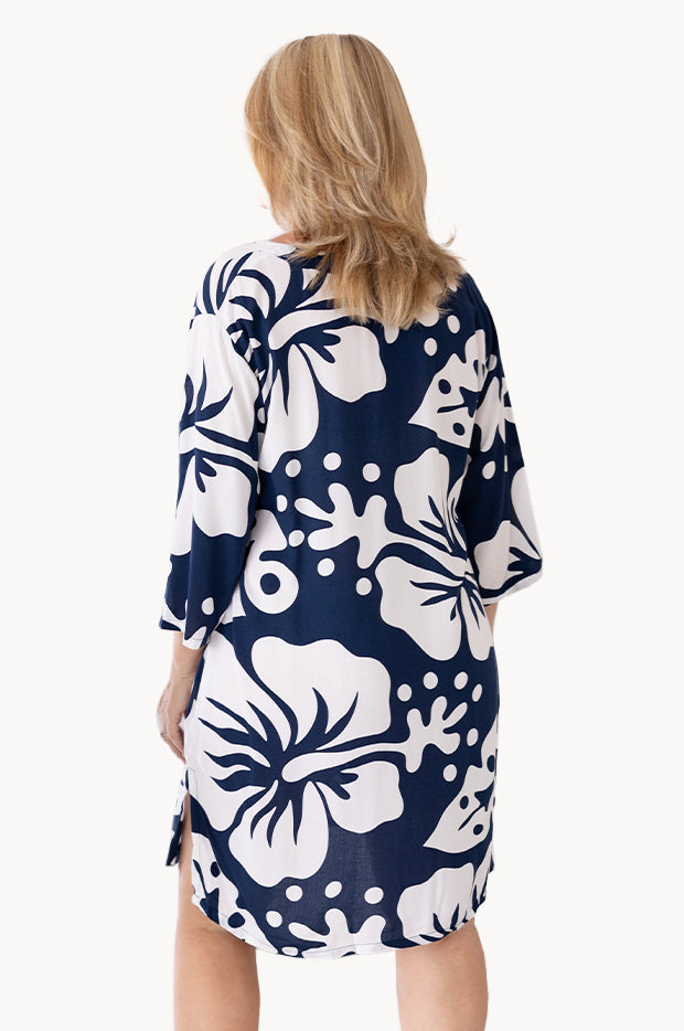 Hibiscus V Neck Vicky Dress